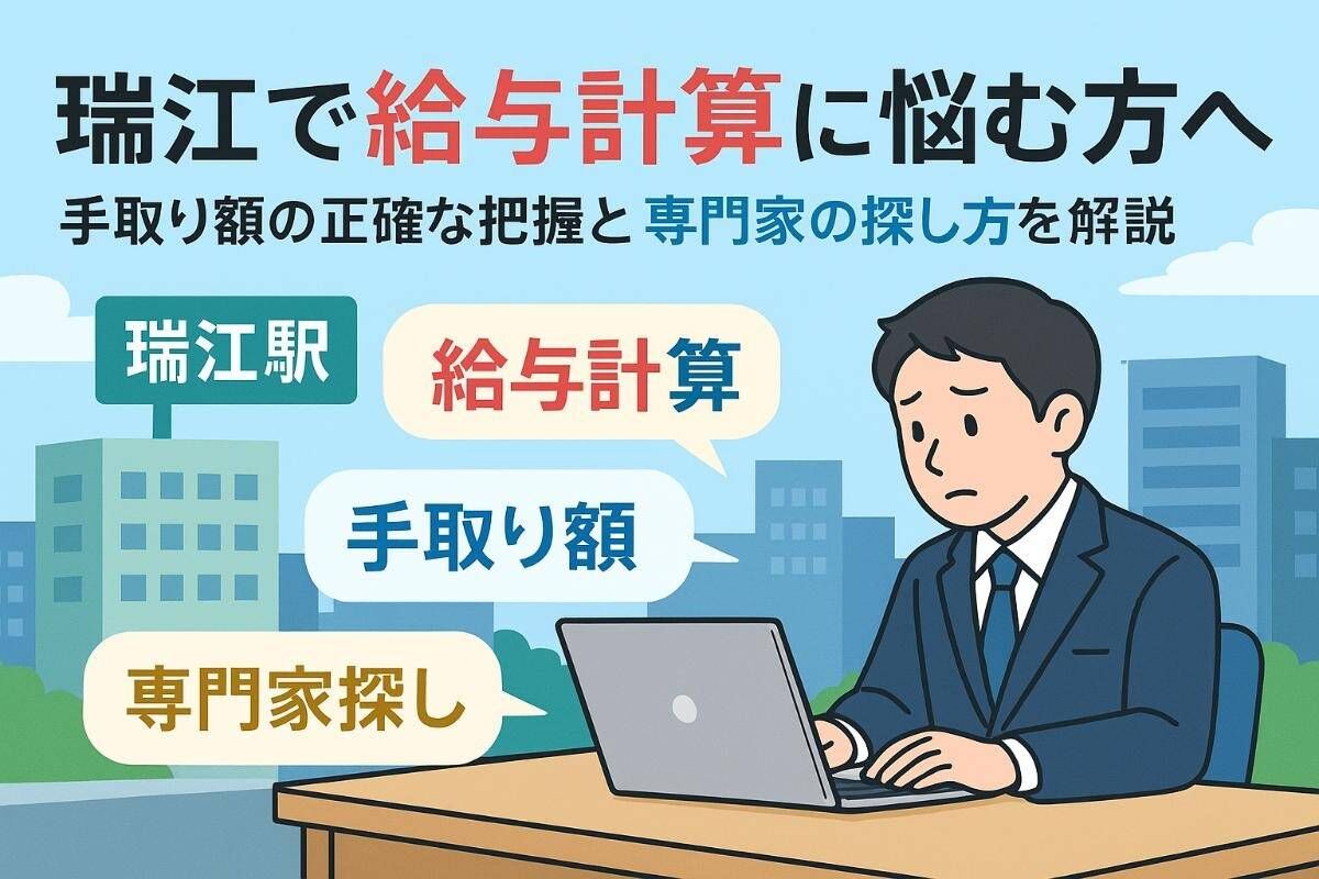 瑞江駅周辺で給与計算にお悩みのあなたへ！手取り額を正確に管理する方法