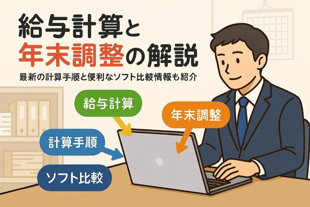 給与計算と年末調整の方法や注意点を解説！最新の計算手順とソフト比較ガイド