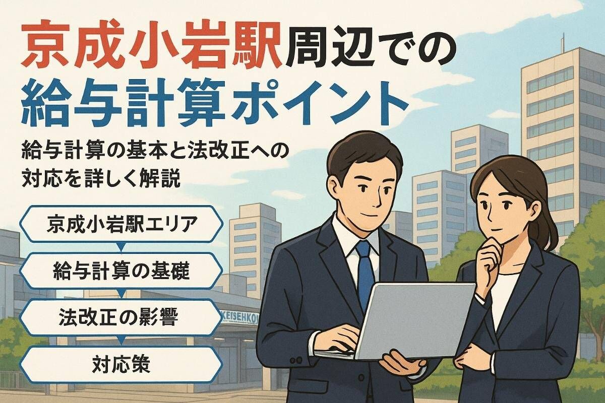京成小岩駅周辺での給与計算の基礎と最新法改正対応ポイントを徹底解説