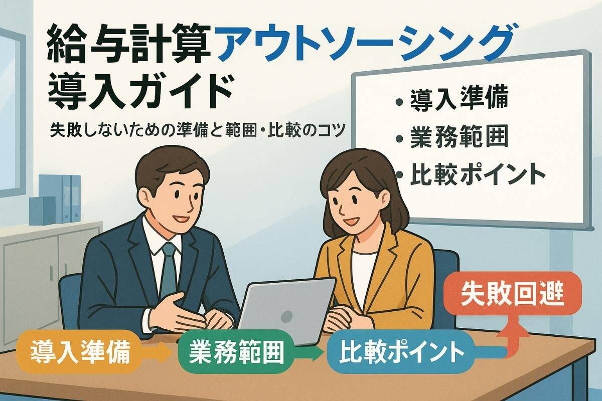 給与計算のアウトソーシングの流れを徹底解説！導入手順と業務内容・費用相場や比較ポイントまで網羅