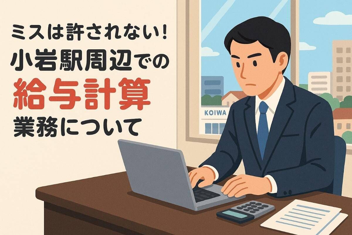ミスは許されない！小岩駅周辺での給与計算業務について