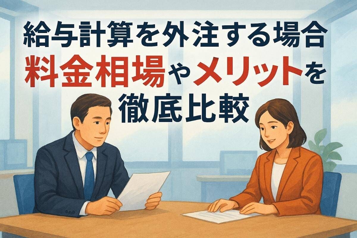 給与計算を外注する場合の料金相場やメリットを徹底比較
