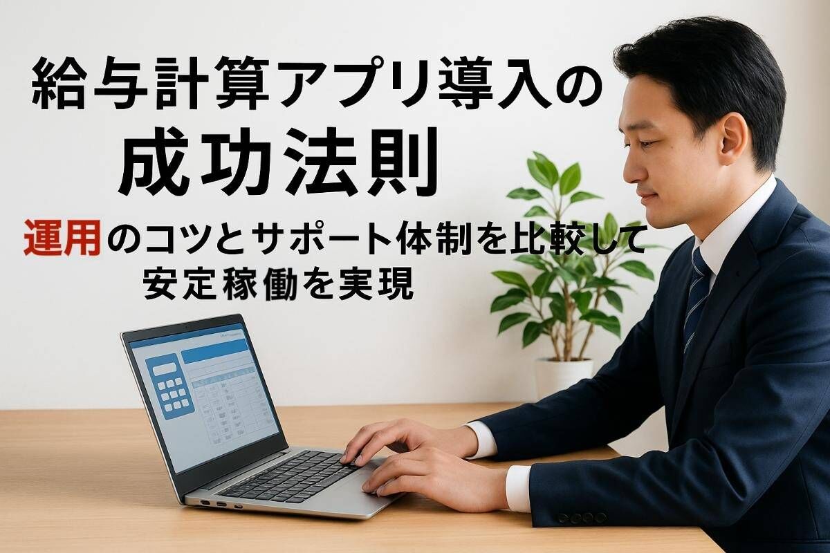 給与計算アプリ導入の成功法則｜運用のコツとサポート体制を比較して安定稼働を実現